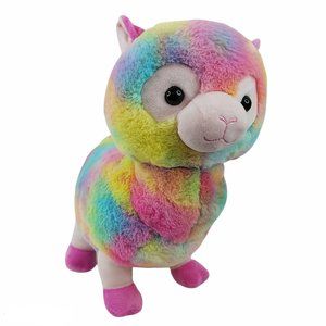 Kellytoy Llama Alpaca Plush Tie Dye Multicolor 18" Stuffed Animal Toy